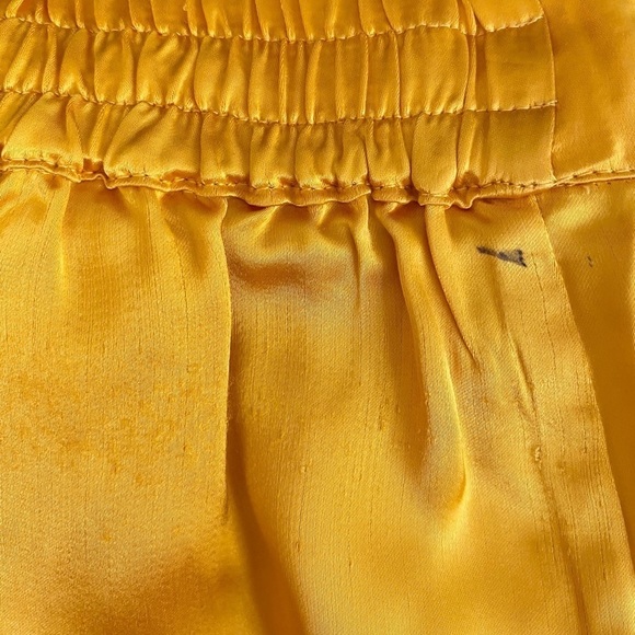 NEW Weekend Stories Shorts Caliope in Melon Front Pleat Zip Fly Satin Fabric - Picture 9 of 11